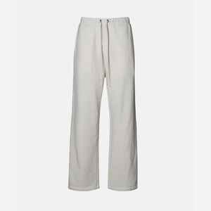 Elwood organic cotton core straight leg wide leg sweatpants vintage white